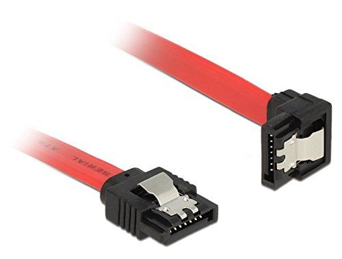 Delock SATA Cable - 50cm, Locked, 90° Connector
