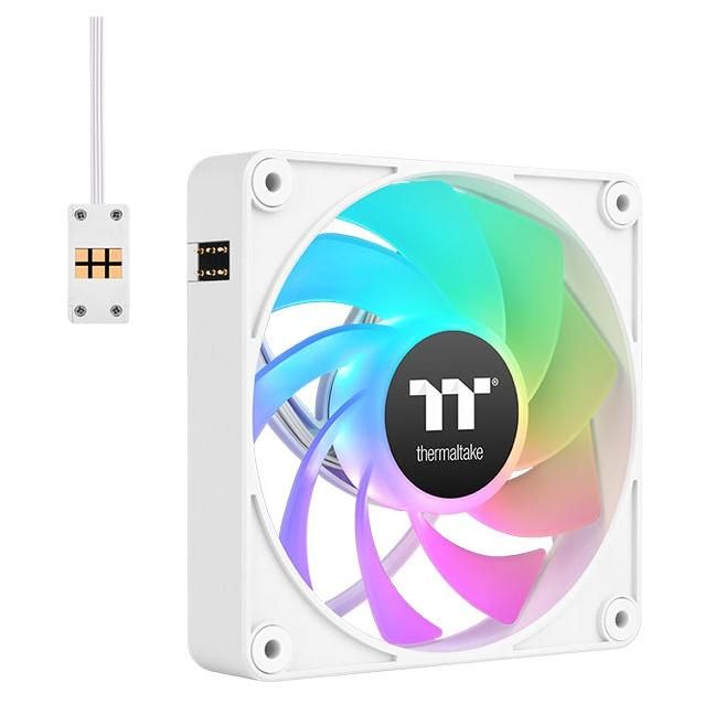 Thermaltake Computer Cooling System, 12cm Fan, White, 3-Piece Set