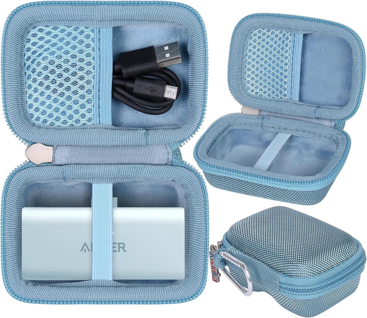 ELVORIX Hard Travel Case for Anker Nano Power Bank 5000mAh/Anker 621