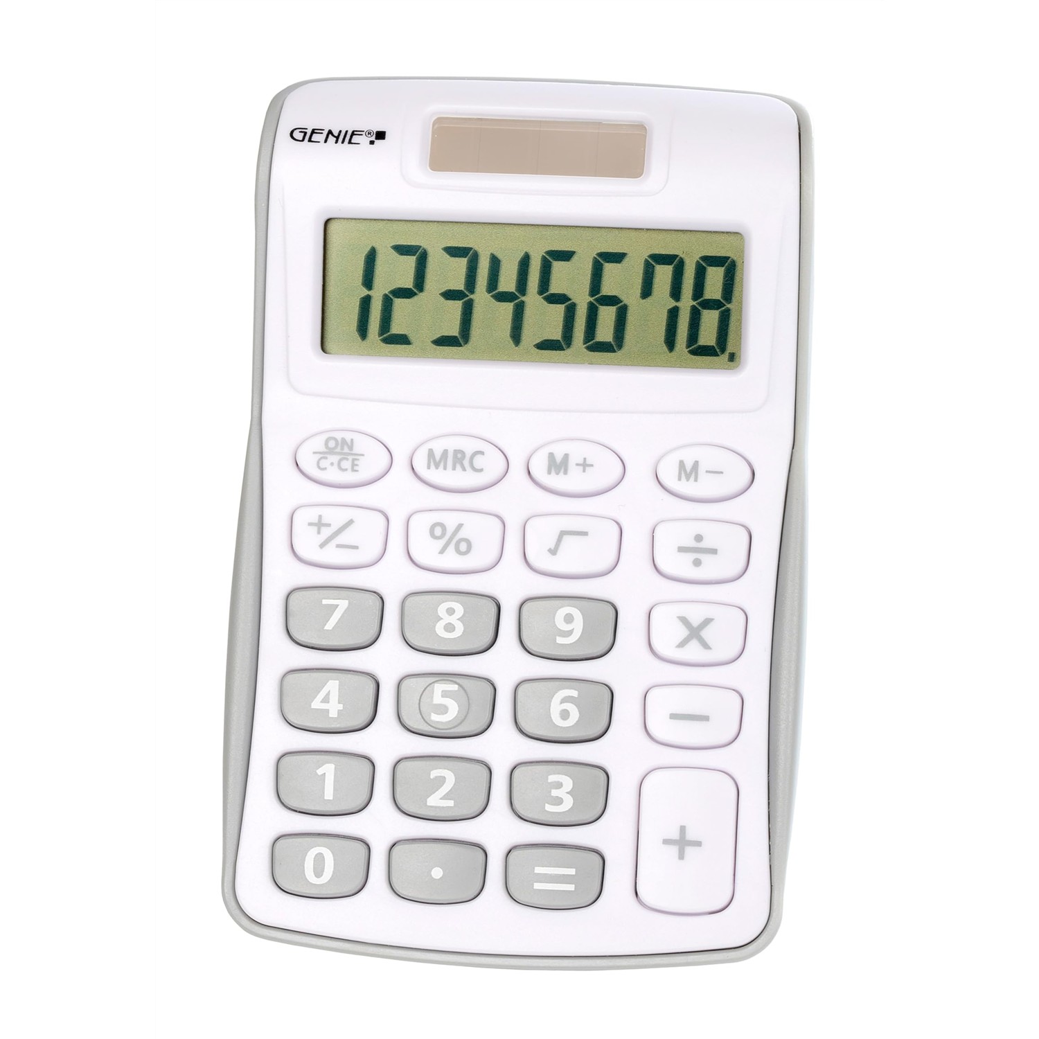 Genie 8-Digit Calculator 120B - Double Power - Compact Design