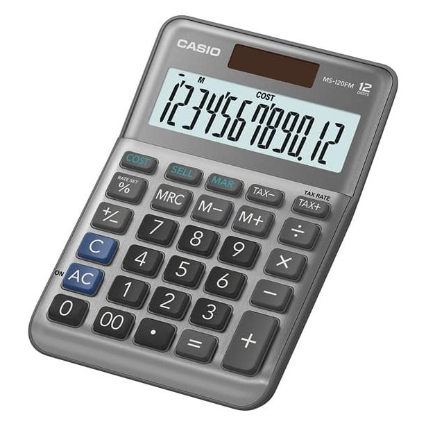 Casio Basic Desk Calculator, 12-Digit, Black
