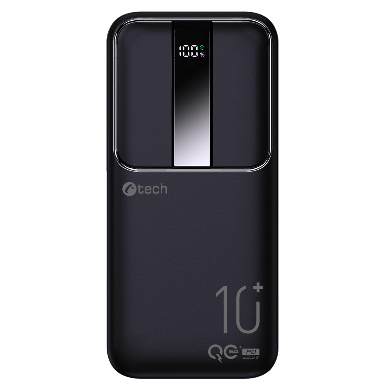 C-TECH Power Bank 10,000mAh Lithium Polymer (LiPo) Black