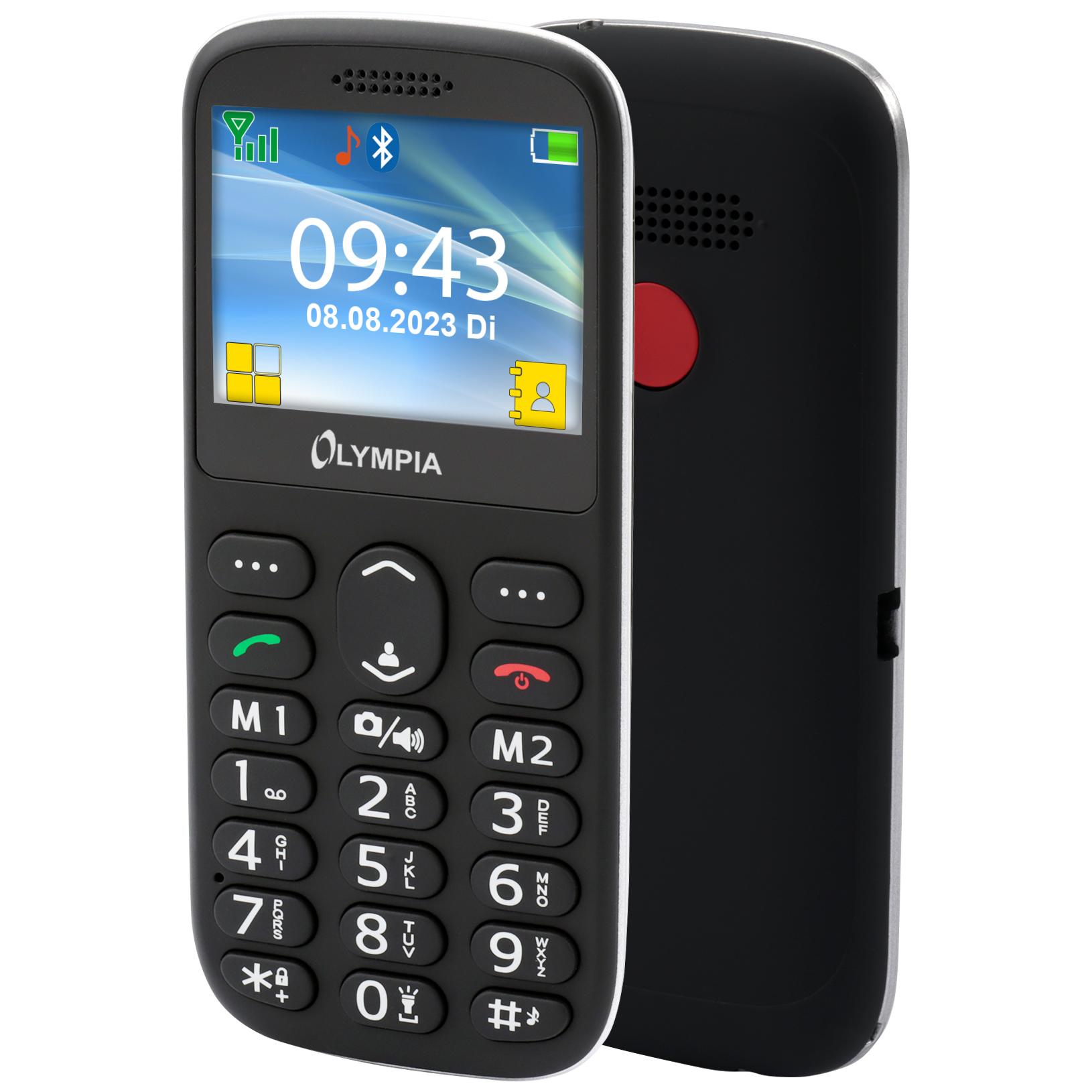 Olympia Sun Phone, 2.31" Screen, 0.3MP Camera, Black