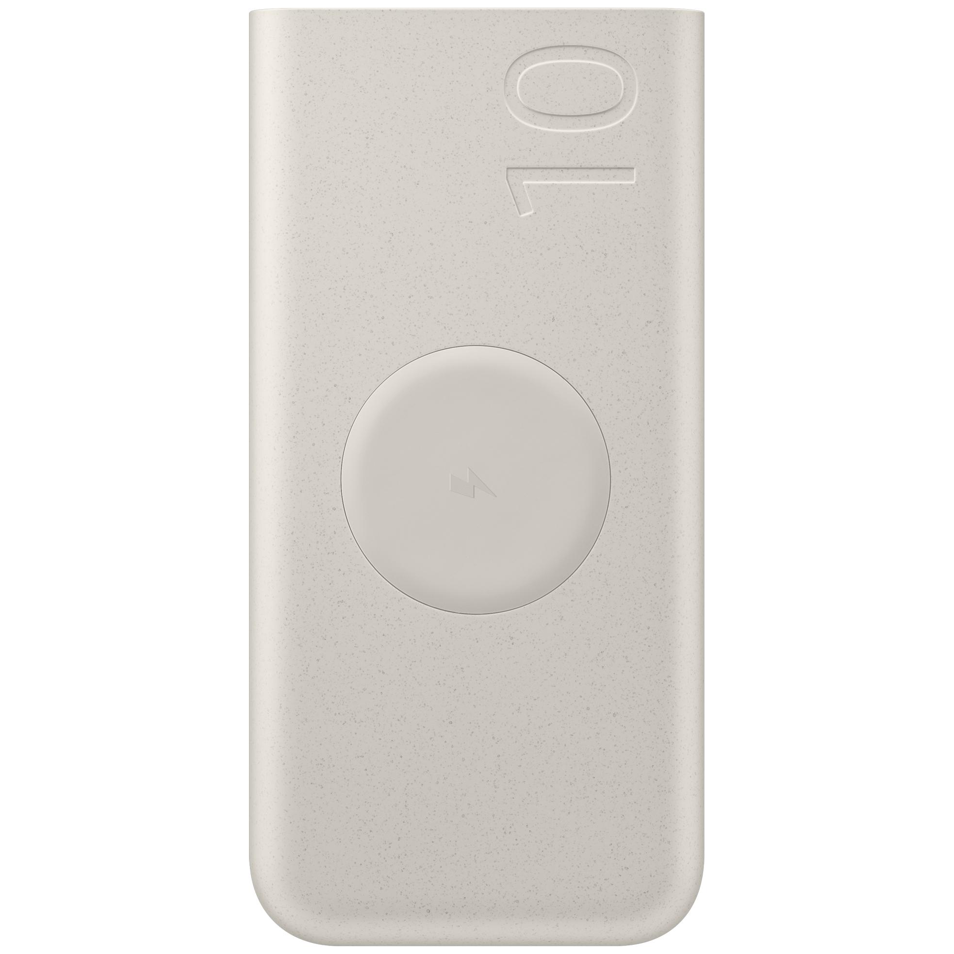 Samsung Power Bank EB-U2510XUEGWW, 10,000 mAh, Wireless Charging, Beige