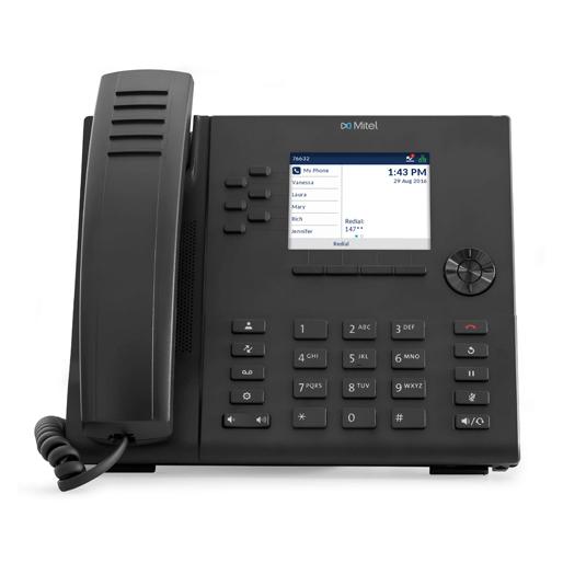 Mitel 6915 Corded Phone, Black LCD, Wi-Fi