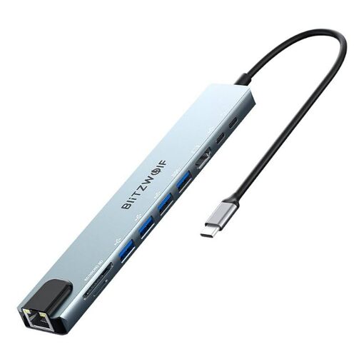 Blitzwolf 10-in-1 USB-C Docking Station (Silver)
