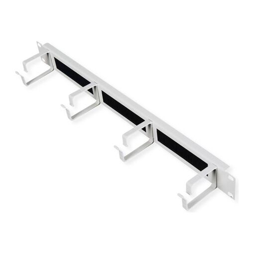 Roline 19" Cable Pass-Through 1U with Brush, 44x60mm, Gray