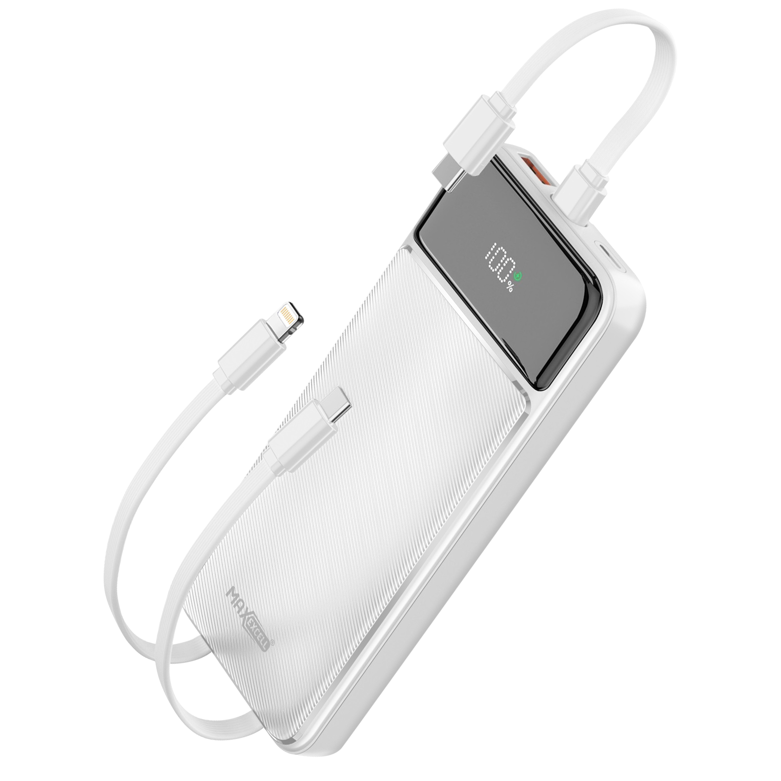 MAXEXCELL 10,000mAh Power Bank with Dual USB Ports