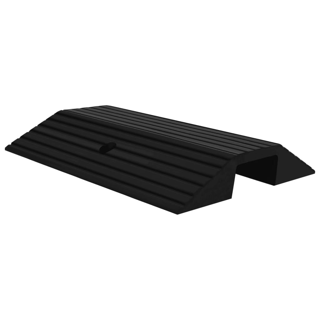 VIDAXL Monitor Stand, Solid Rubber, Black, 100x27x15 cm