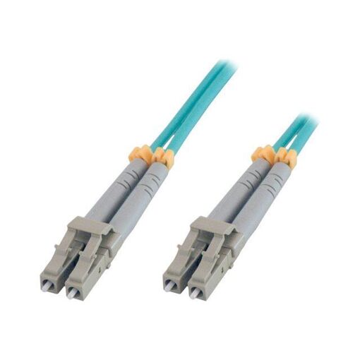 MCL Multi-Mode LC Fiber Optic Cable, 50/125 Micron OM3, 5m, Duplex, Halogen-Free