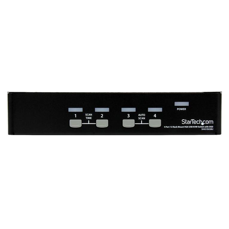 Conmutador KVM de StarTech.com de 4 puertos con VGA y USB