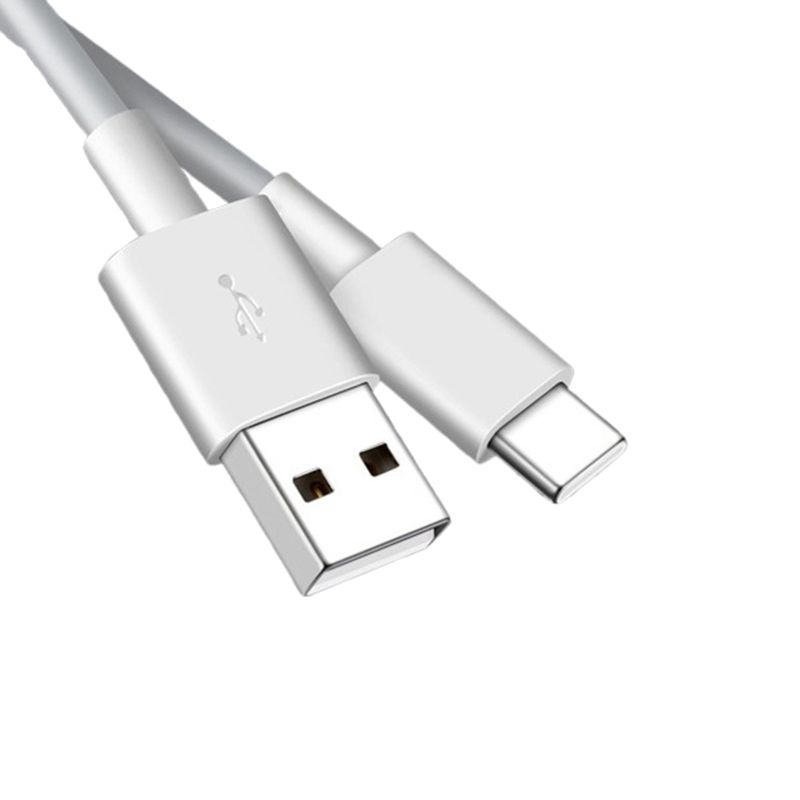 INF White Type-C Charging Cables with Orange Connectors (S Size)