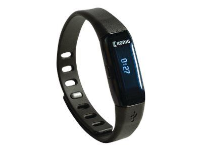 König Activity Tracker XL - Monochrome - Bluetooth Black