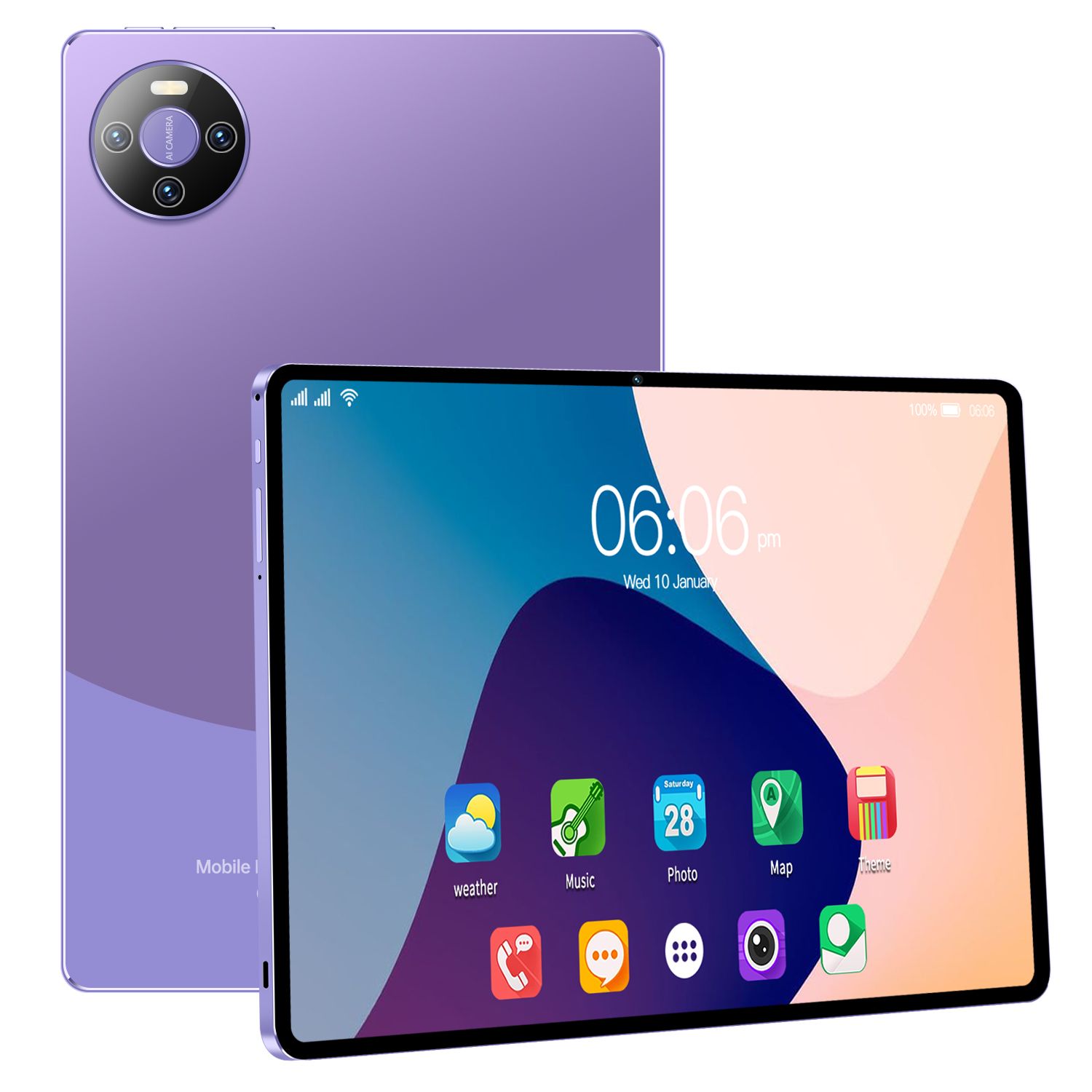 LOIDIS E60 (2024) 64GB 10.1-inch Tablet - Violet