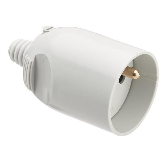 Debflex 2P+T 16A Right Angle Socket with Coiffure, Gray