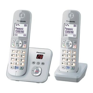 Panasonic KX-TG6822 DECT Phone, Silver
