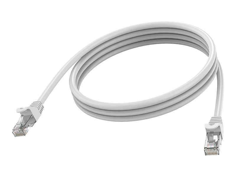 Câble de connexion Vision RJ-45 à RJ-45 - 1m - 6,2 mm - STP - CAT 6a - moulé, droit - blanc