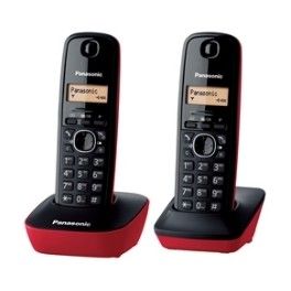Panasonic KX-TG1612SPR Wireless Digital Phone, Duo Red