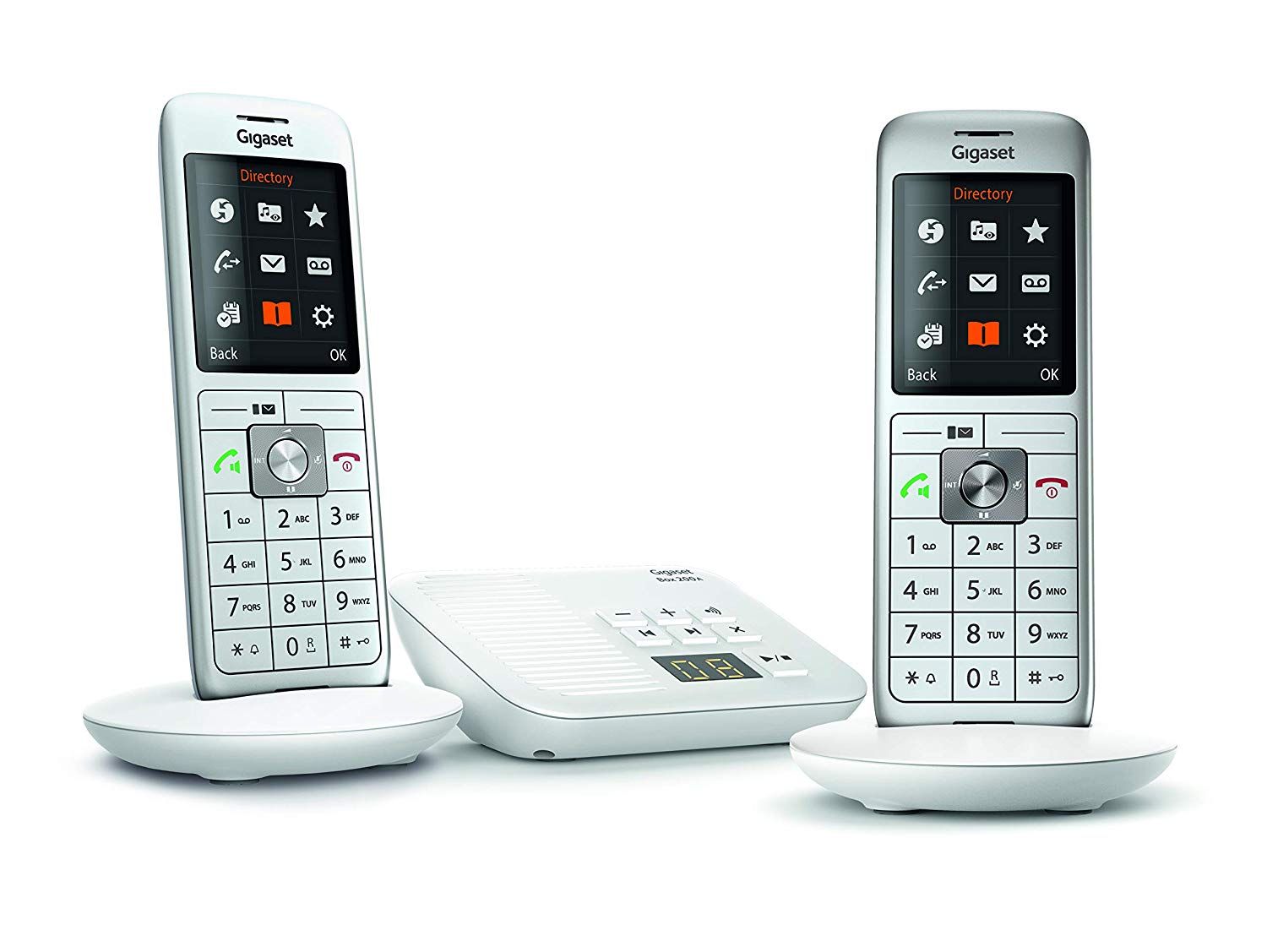 Gigaset CL660A Duo - Cordless Phone - Answering Machine with Caller ID - ECO DECT - Additional Handset