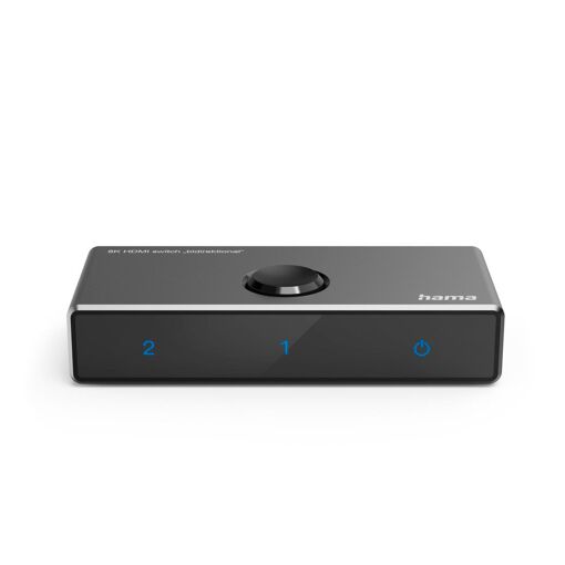 Commutateur HDMI bidirectionnel Hama 8K, 1 entrée 2 sorties / 2 entrées 1 sortie