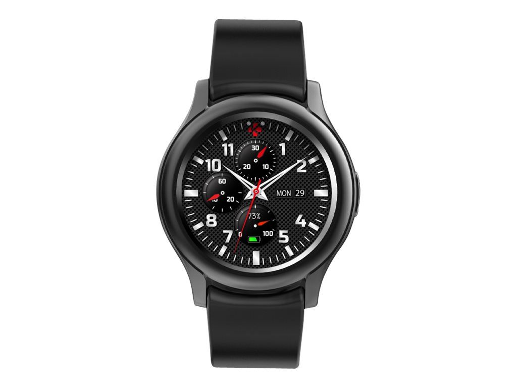 MyKronoz ZeRound3 - Black - Smartwatch with Strap - 1.2" Display - Bluetooth - 57g