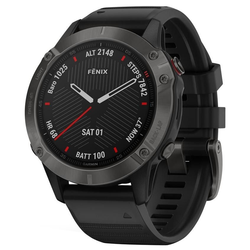 Garmin Fenix 6 Sapphire - 47mm - Carbon DLC - Sports Watch