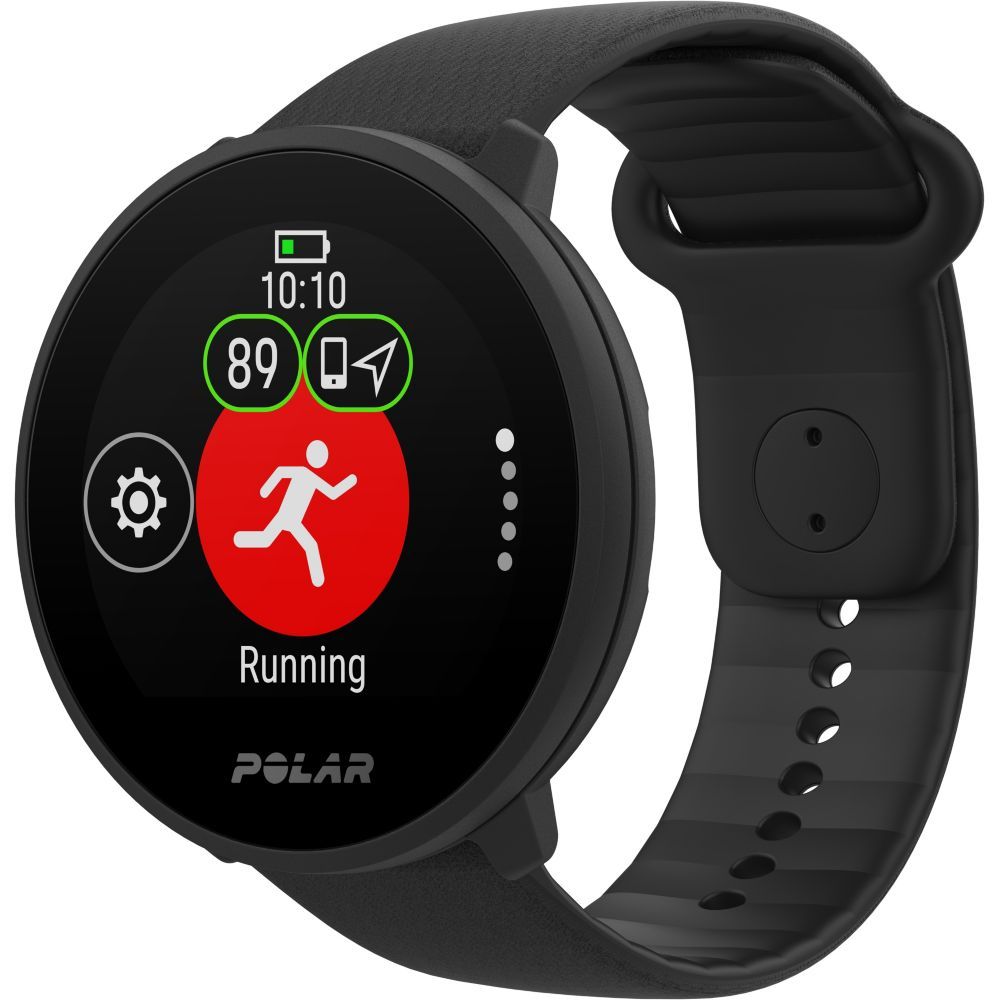 Polar Unite - Sports Watch with Silicone Strap - Black - S/L Size - Bluetooth - 32g