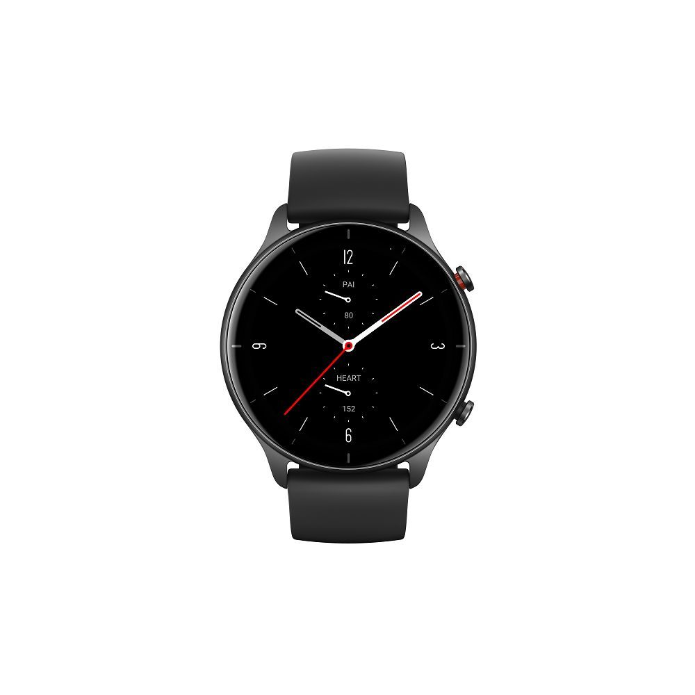 Amazfit GTR 2E - Obsidian Black - Smartwatch with Silicone Strap - 1.39" Display - Bluetooth - 32g