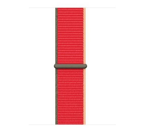 Apple (Product) Red Smart Watch Loop - 44mm - Regular Size - Red - For Hermès Series 9, SE 3, Series 10, Series 11, Series 8, Series 9, Ultra 2, Ultra 3