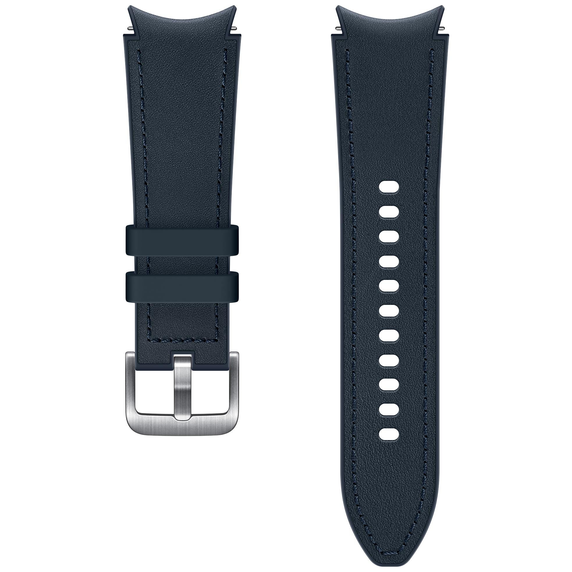 Correa de cuero híbrido Samsung para Galaxy Watch 4, fluoroelastómero marino y cuero genuino