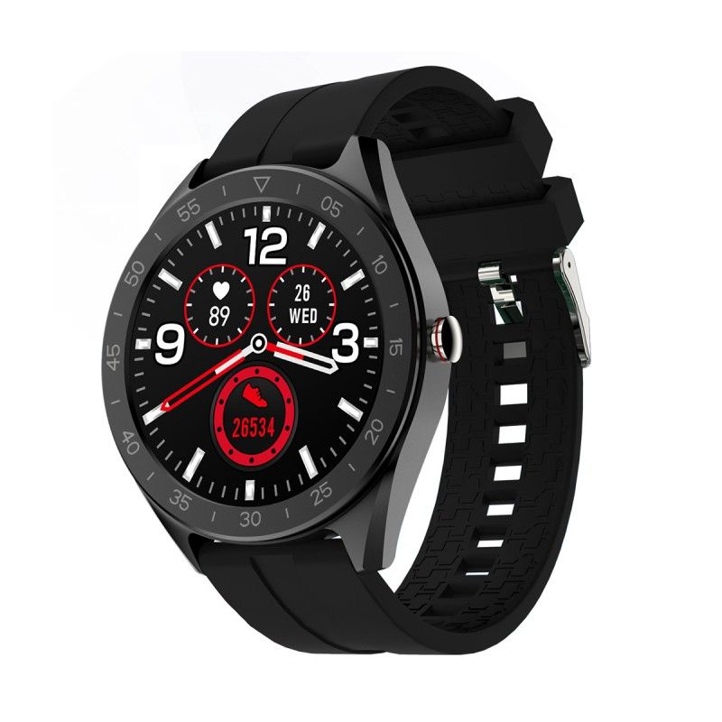 Lenovo Smartwatch HR, 3 Faces, 2 Straps, Black