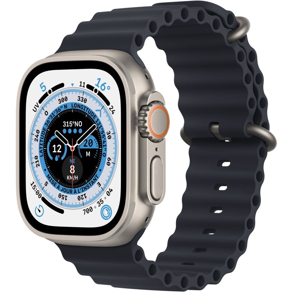 Apple Watch Ultra - 49mm Titanium Case with Sport Band (Midnight)