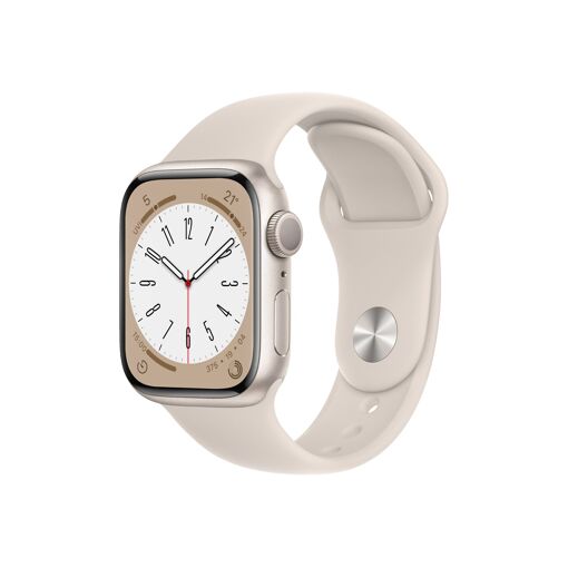 Apple Watch Serie 8 (GPS) - Caja de aluminio de 41 mm - Banda deportiva