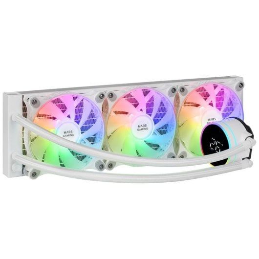 Mars Gaming ML-LCD360 Liquid Cooling AIO TDP 600W 3x ARGB Fans LCD Display White