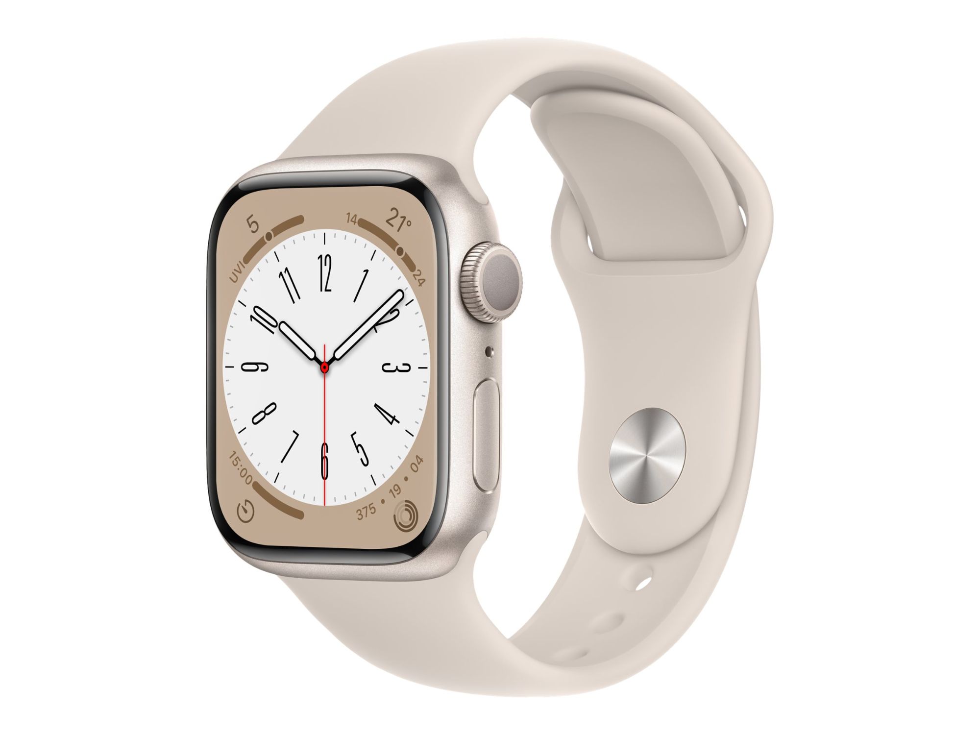 Apple Watch Series 8 (GPS) - 41mm - Aluminum Case - Sport Band - 32GB - Wi-Fi, Bluetooth