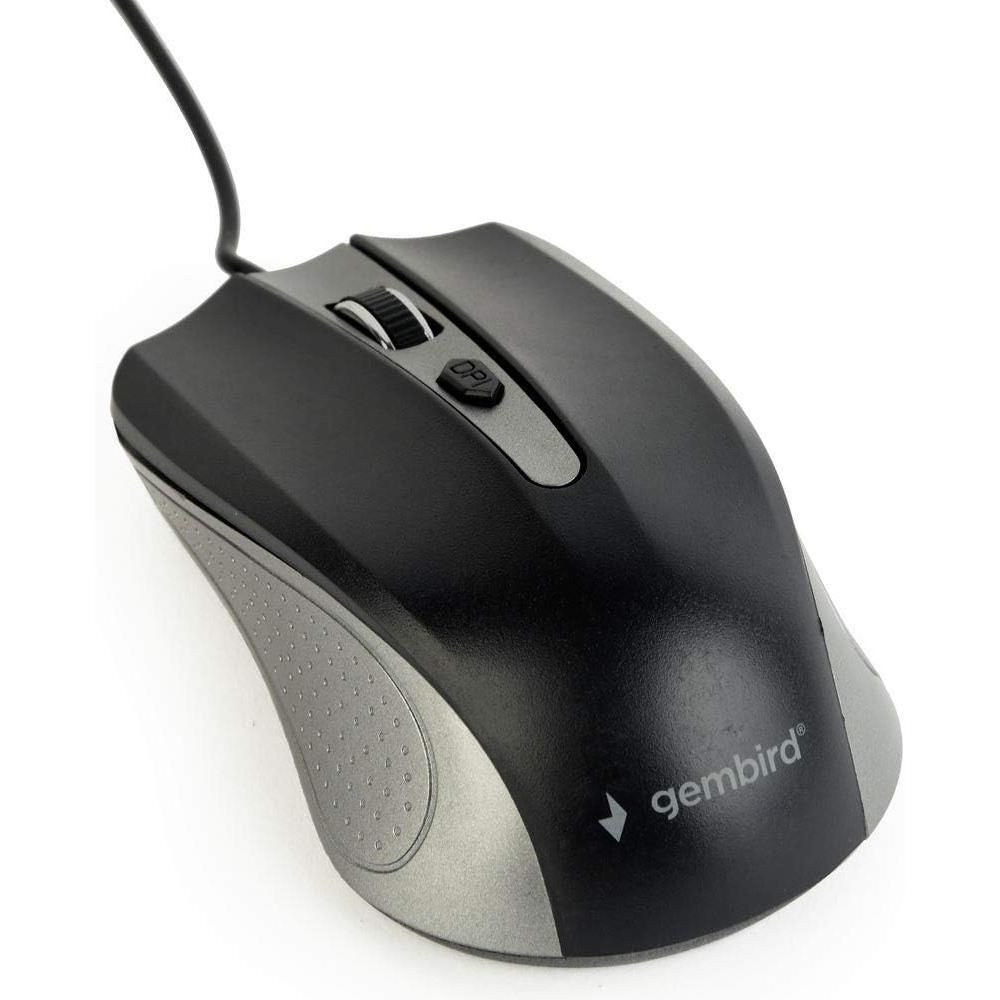 Gembird Optical Mouse MUS-4B-01-GB, 1200 DPI, Grey