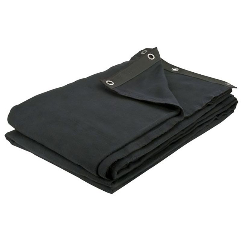 Showtec Dekomolton Backdrop, 6x3m, Black