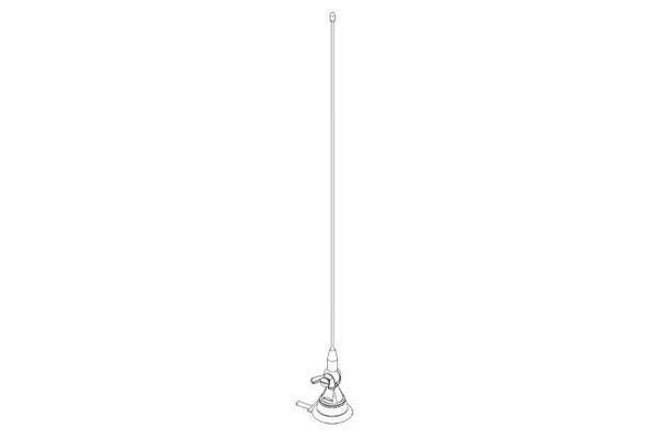 Televes 138-174MHz 1/4 Wave Mobile Antenna