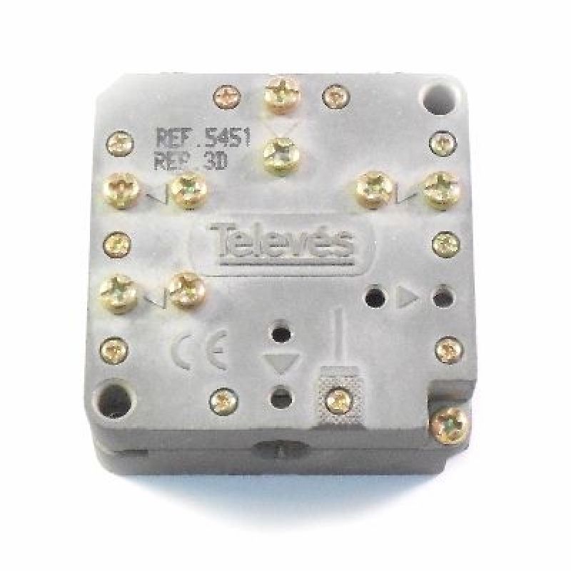 Televes 5451 - 7dB Signal Distribution Shielded 1-Input, 3-Output
