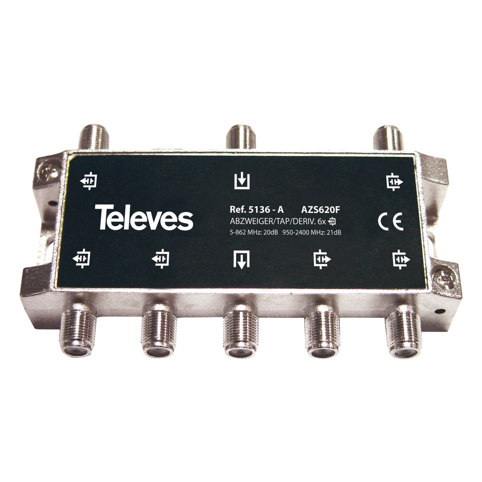 Televes 5136 Shunt TIC 5-2400 MHz 6D F Type A