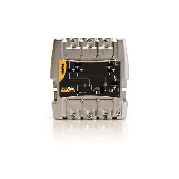 Televes Central TV Amplifier 5 Inputs 1 Output FM-VHF-UHF-FI Minikom Lte 562201