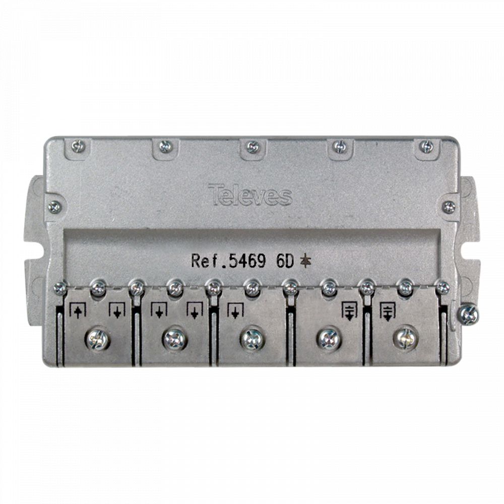 Televes 6-Way Distribution Frame for SMATV Signals