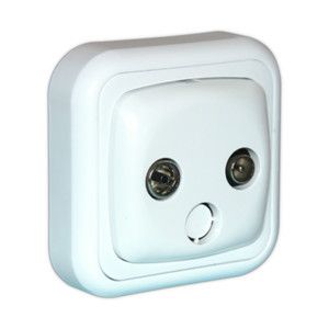 Electro DH 5-870 MHz Antenna Base, White, 75 Ohm Impedance
