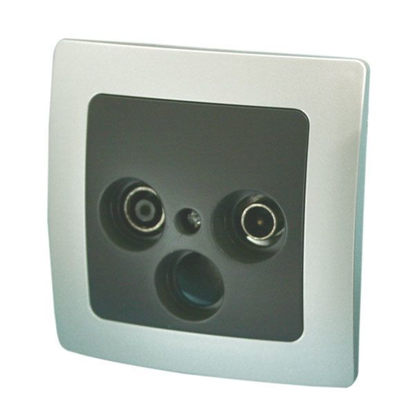 Antena de TV y radio integrada Electro DH 75O, gris/plata