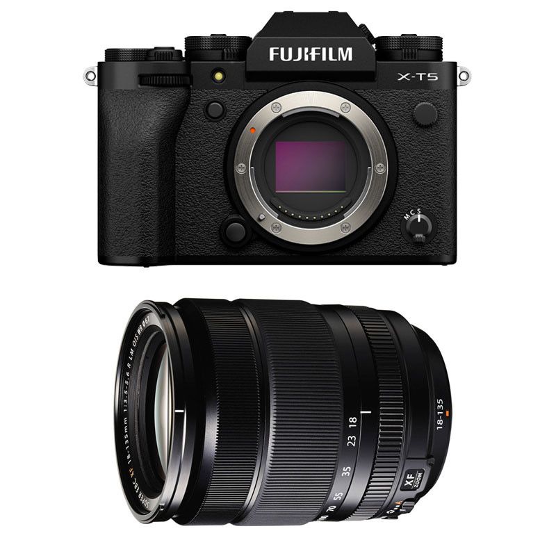 Fujifilm X-T5 Black + 18-135mm Lens, 3-Year Warranty