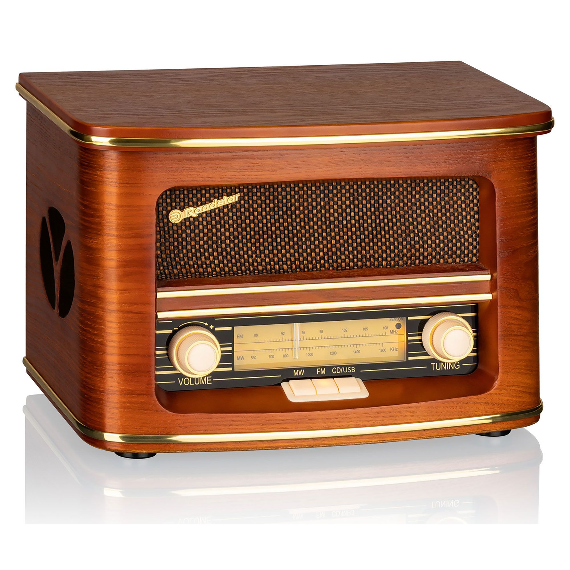 Radio CD portátil vintage Roadstar HRA-1500CD-MP3UEMP