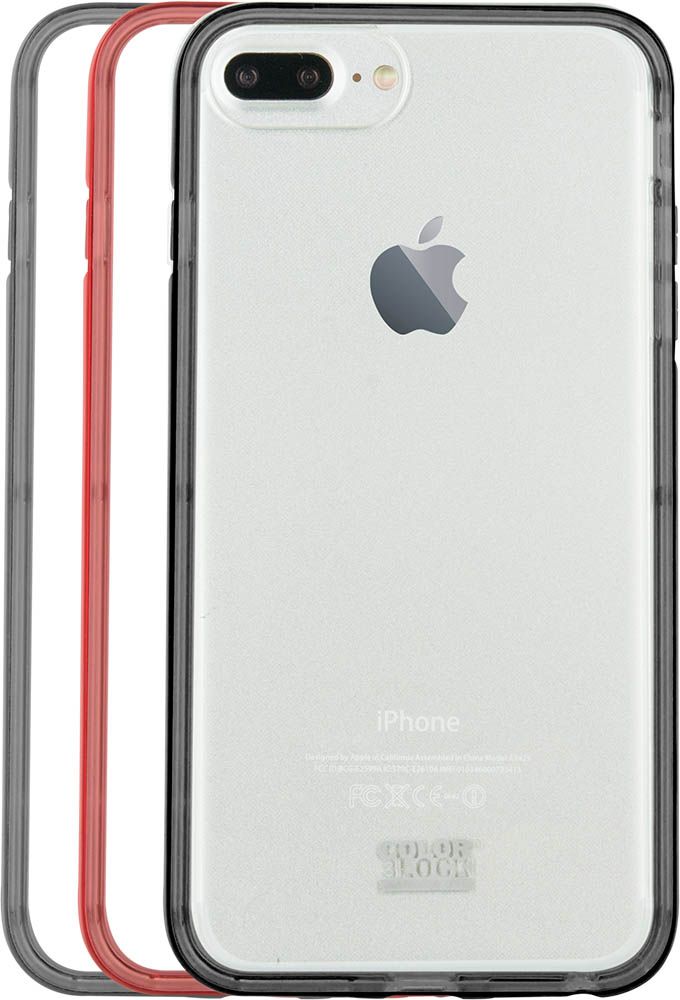 Colorblock 3-in-1 Bumper Case - IP6/7/8P, Silver (for iPhone 6 Plus/6S Plus/7 Plus/8 Plus)