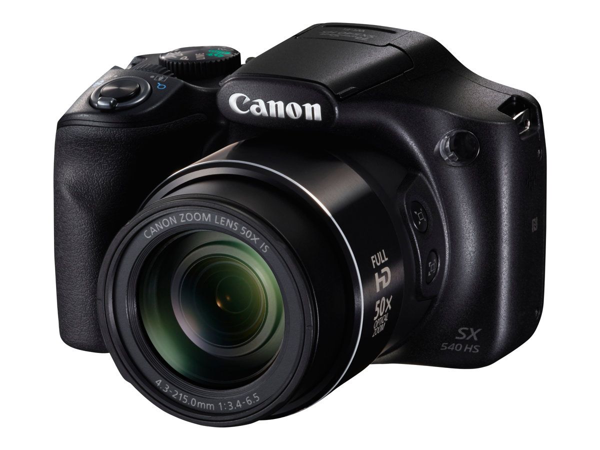 Canon Compact Camera - 20.3MP - 1080p/60fps - 50x Optical Zoom - Wi-Fi, NFC - Black