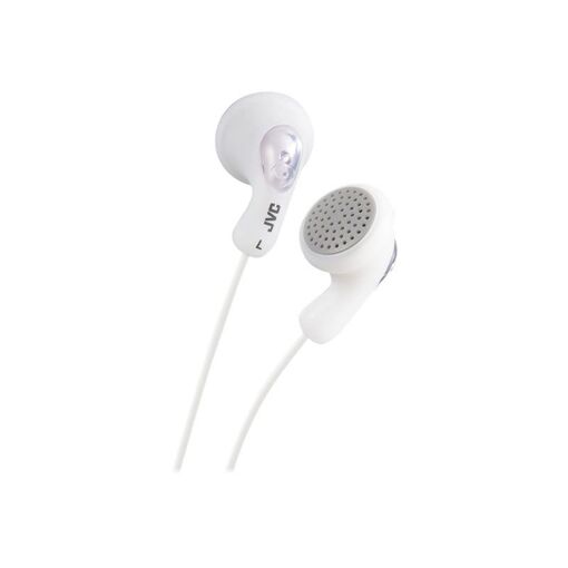JVC HA-F14 Gumy Headphones - In-Ear Earbuds - White