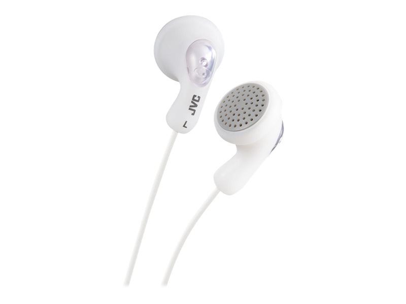 JVC HA-F14 Gumy Headphones - In-Ear Earbuds - White